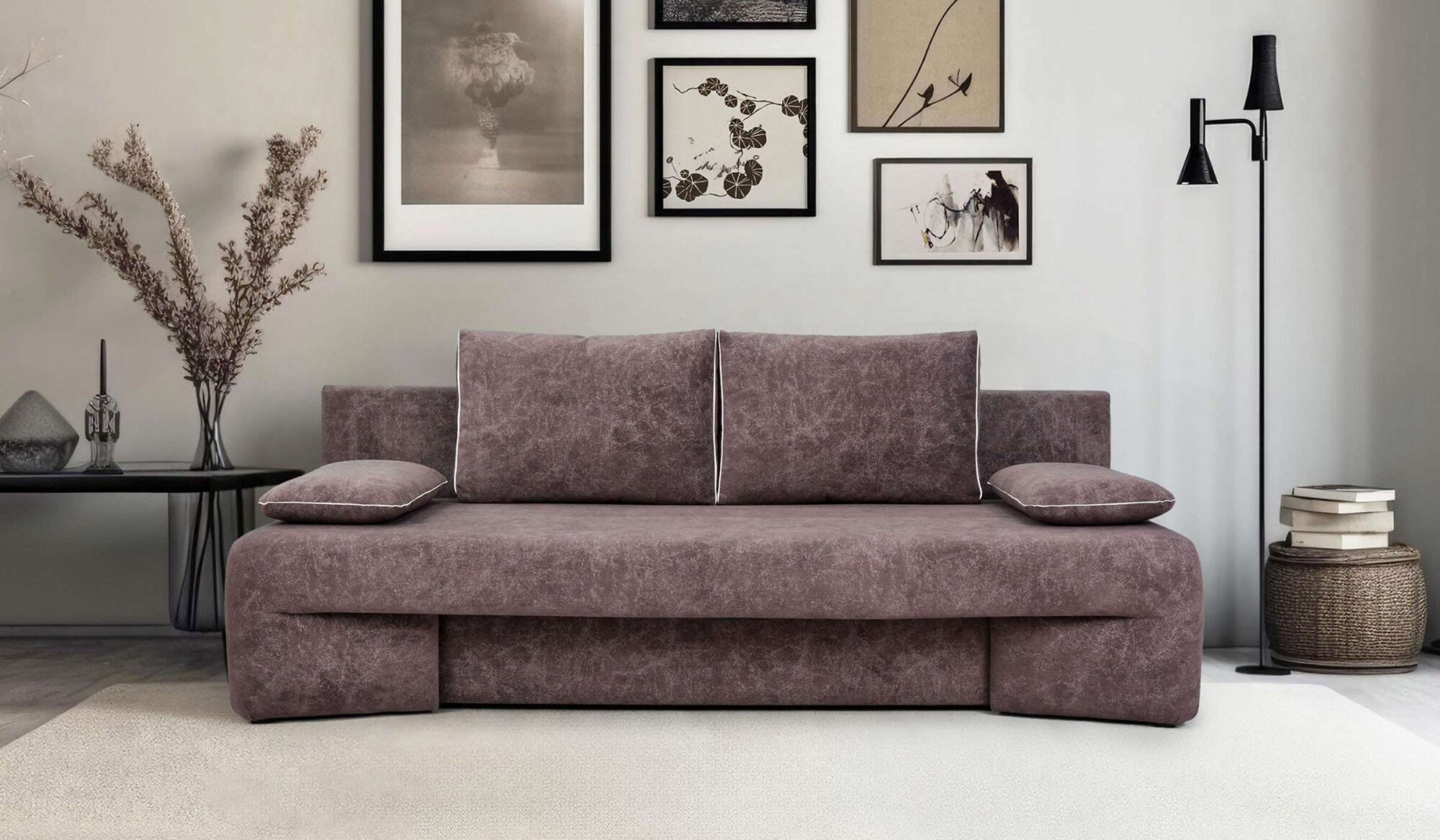 Schlafsofa Erial mit Bettfunktion und Bettkasten, Liegefläche: 210 x 150 cm