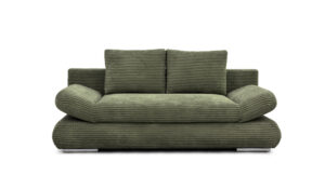 Schlafsofa „NEXT“ mit Schlaffunktion (202×145 cm), großem Bettkasten, Armteilverstellung & Bezug aus Cordstoff Top-S