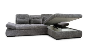 Ecksofa „Oregon“ L-Form, B/T: 300/200 cm, mit Schlaffunktion, wahlweise Bettkasten, Recamiere links oder rechts