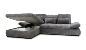 Ecksofa „Oregon“ L-Form, B/T: 300/200 cm, mit Schlaffunktion, wahlweise Bettkasten, Recamiere links oder rechts